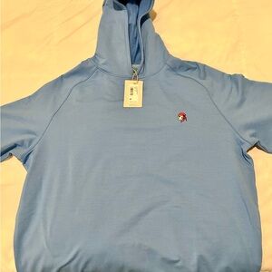 Peter Millar Light Blue Hoodie with Pirate Logo